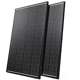 MeenJewe 2PCS 200 Watts 12 Volt Solar Panels 400W Soalr Panel High Efficiency Monocrystalline Waterproof Solar Panel for Car Automotive Boat Marine RV Trailer