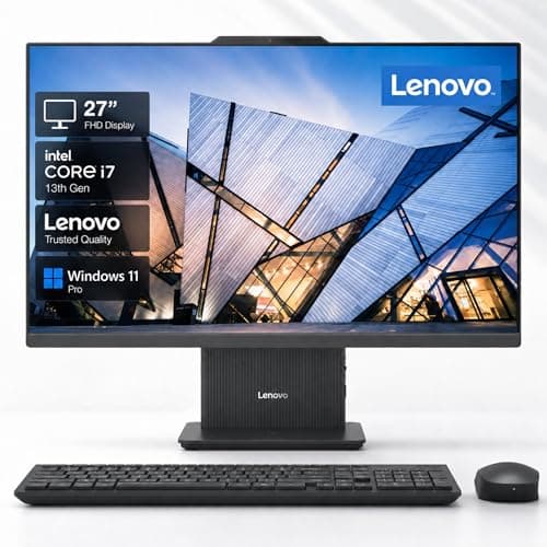 Lenovo IdeaCentre 27" FHD All-in-One Desktop Computer, Intel Core i7-13620H(24MB Smart Cache), 64GB DDR5, 1.5TB(1TB PCIe SSD+500GB External) Storage, Wi-Fi 6, HDMI, USB-C, Wireless KB&Mouse, Win11 Pro