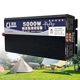 8000W Pure Sine Wave Power Inverter - 12V/24V/48V/60V/72V to AC 110V/220V/230V/240V with LCD Display for Home, Camping & Outdoor Use - High Efficiency, Peak Power 5500W/6000W