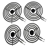 MP22YA 4-Burner Safety Element Kit, 2 x MP15YA 6-inch and 2 x MP21YA 8-inch Stove Burners, suitable for Kenmore Maytag Whirlpool and other brands, part number 484782 9761347 12001231 S46Y15