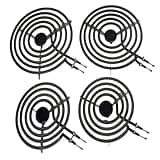 MP22YA 4-Burner Safety Element Kit, 2 x MP15YA 6-inch and 2 x MP21YA 8-inch Stove Burners, suitable for Kenmore Maytag Whirlpool and other brands, part number 484782 9761347 12001231 S46Y15
