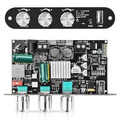 Daakro ZK-1001U Mono Bluetooth Amplifier Board with TWS, 100W Peak Power Home Audio Amplifier Board,Vehicle Amplifier Wide Voltage Input 9-24V,Supports USB/AUX/Bluetooth Input for DIY Wireless Speaker