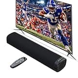 Sound Bar – 50W, Sound Bar for Smart TV, Sound Bar with Bluetooth 5.0, Optical/AUX Connectivity, Remote Control, Wall-Mountable Home Theater Audio, Compatible with TV, PC, and Phone