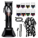 DAXXIN Hair Cutting Tool, Professional Rechargeable Hair Trimmer for Men Shaver Beard Trimmer Hair Cutting Machine Barber(Black)