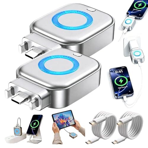 Auto Power-Off Fast Charging Adapter, 140W Smart Auto Stop Charging Adapter, AI Full-Charge Disconnect, Plug and Play, USB-C Charger Protector for Laptop, Tablet, Overnight (2PCS)