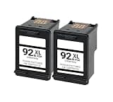 High Yield 92 Ink Cartridges Replacement for HP 92 Black Ink Cartridge Compatible with DeskJet 5440 5420 5420v 5442 OfficeJet 6310 6300 Series Photosmart C4180 C3110 C3100 Series PSC 1510 1510V