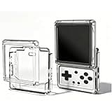 TPU Clear Case Compatible with Anbernic RG Rotate, Transparent Shockproof Protective Cover for Retro Gaming (Clear)