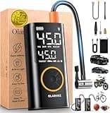 OlarHike Tire Inflator Portable Air Compressor, Smart Dual Hose System, Auto Air Compressor for Car Tires, Motorcycles,Bicycle,Electric,Bike Pump with LED Light & Digital Pressure Gauge
