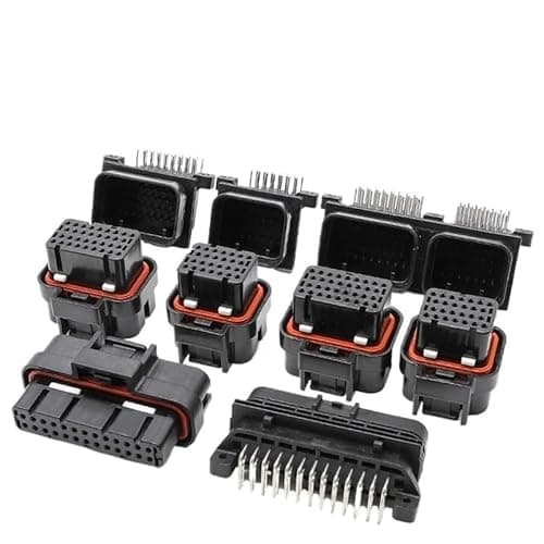 Car Connector 26/34 Pin ECU Engine Gearbox Computer Board Plug Car Connector Socket 3-1437290-1 6437288-2 9-6437287-8 6473711-1 6437288-3(26P Female 4c,20 PCS)
