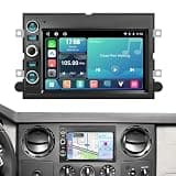 Car Radio for Ford F150 F250 F350,Car Stereo for Lincoln MKX, Head Unit for Mercury Montego,w/Wireless CarPlay & Android Auto,7 inch Linux System Touch Screen Supprt Bluetooth Backup Camera
