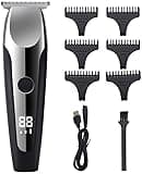 DAXXIN Hair Cutting Tool, Men Cordless Hair Mustache Trimmer Hair Cutting Groomer Kit Precision Trimmer Waterproof USB