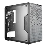 Cooler Master MasterBox Q300L Micro-ATX PC Case – Compact mATX Computer Case with Magnetic Dust Filters, Modular Adjustable I/O Panel, Perforated Airflow Design, 1 x 120mm Pre-Installed Fan, Black