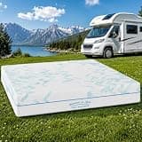XJUSISMAG RV Mattress Short Queen, 8 Inch RV Mattress Replacement for Campers & Travel Trailers, Fiberglass Free Gel Memory Foam, Medium Firm Cooling Mattress, CertiPUR-US Certified
