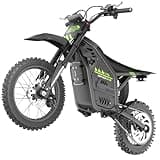 WindoneRide RS5 Electric Dirt Bike, 2200W 37MPH Electric Motorcycle, 48V/22.5Ah Battery Ebike, Full-Suspension Off-Road Mountain E Dirt Bike, Dual Hydraulic Brakes, Green