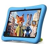 Plimpton Kids Tablet 10 Inch - 2026 Upgraded Android 15 Tablet for Kids with Case Included, Octa-Core, Google Kids Space, Parental Control, 4GB+64GB, WiFi, BT5.3, YouTube, Great Gift for Toddler(Blue)