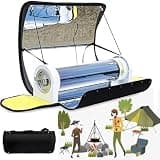 Smokeless Portable Solar Oven, 4.5l Large Capacity Solar Grill, Foldable Outdoor Travel Grill With Aluminum Foil Boxes, 200°F – 450°F / 93°C - 232°C, For Picnic Camping Bbq Grill
