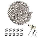 KAMIER #25 Roller Chain 132 Link with Drive Chain Breaker for Razor MX500 MX650 SX500 Mcgrath Dirt Rocket Bike Off Road Motocross Pit Bike Kids Electric Scooter Moped Mini Pocket Bike Heavy Duty Parts