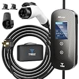 Level 2 EV Charger 40 Amp, 9.6kW Fast Portable Electric Vehicle Charging Stations with NEMA 14-50P and 23FT J1772 Charger, 240V Current/Timing Delay Home Electric Car Charger for BEVs & PHEVs