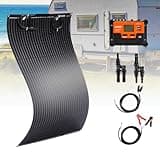 100W Flexible Solar Panel Kit for RV Boat, 12V Monocrystalline Ultra-Flexible Bendable Mono Off-Grid Charger with 30A Charge Controlle for 12-24V Battery Charging Car Battery Camper RV Yacht Boat