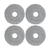 FLSBMVORA Mop Cloth Rag,Compatible for Xiaomi,B101CN X10+ S10+,Compatible for Dreame,S10 Pro L10S Ultra/Mop 2, Robot Vacuum Cleaner(4pcs)