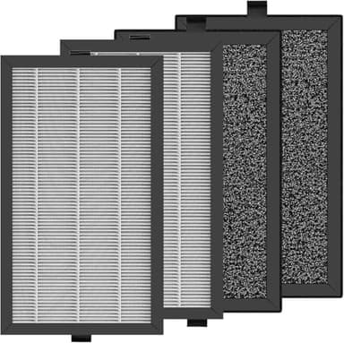 JISIZKY P066 Replacement Air Filter Compatible With Priestley Air Purifiers Priestley P066,H13 True HEPA 3-in-1 Filtration Activated Carbon Filter(4-Pack)