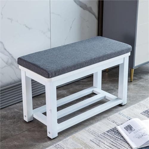 JacoJe Bench Cushions for Indoor/Furniture 40/48/60 x 14/15/17/11 inch Rectangular Non Slip Outdoor Bench Cushion pad for Deck Chair Swings Bench Cushion(Z1,40x18x2in)