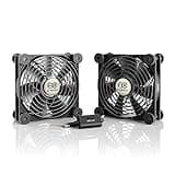 AC Infinity MULTIFAN S7, Quiet Dual 120mm USB Fan, UL-Certified for Receiver DVR PlayStation Xbox Computer Cabinet Cooling
