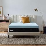 Lucid 3 Inch Memory Foam Mattress Topper, Queen Size – Cooling Gel Bed Topper – Preassure-Relieving Deep Plush Feel – Ventilated Breathable Design – CertiPur Certified - Dorm Room Essentials