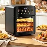 Healthy Cooking Appliance Air Fryer Oven, Steam Air Fryer with 360° Convection Heating, Less Oil, Faster Cooking, Full Metal Interior, Bake, Roast, Reheat & Dehydrate