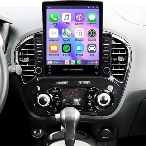 9.7'' Car Stereo Radio for Nissan Juke 2010 2011 2012 2013 2014 with Wireless Carplay Android Auto, 4+64G Touch Screen for Nissan Juke Stereo w/WiFi,Bluetooth,GPS,FM,AUX-in,AHD Backup Camera