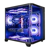 HYPER CYBER Pulse Gaming PC, Desktop Computer, AMD Ryzen 7 7800X3D, GeForce RTX 5060 TI 16GB, 32GB DDR5, 4TB SSD, 240 ARGB Liquid Cooler, Windows 11 Home, RGB Lighting, WiFi, Ready to Use