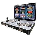 WYGAMING Portable 20000 in 1 Metal Box 3D Arcade Game Console, 22 inch Screen Retro Electronic Game Console, with Search/Hide/Save/Load/Pause Functions