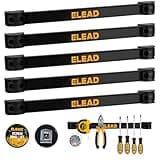 ELEAD 6-Piece 12" Magnetic Tool Holder Storage Organizer - Wall Mount Rack Garage Organization Power Magnet Hanger Workbench Board Slatwall Van Organizers Mounted Hanging Strip