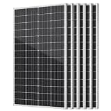wnzoyon N-Type 1800W Solar Panel 18BB, 25.4% High Efficiency Monocrystalline PV Module for 12V/24V Battery Systems, Off-Grid Power Charger for RV Rooftop Marine Farm Trailer Cabin Home (300w*6pc)