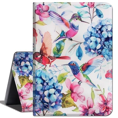 Case for All-New Amazon Fire HD 10 Tablet (13th Generation 10.1", 2023 Release),Slim Lightweight Smart Shell Stand Cover with Auto Wake/Sleep Case for Fire Tablet 10 2023,Watercolor Hummingbird