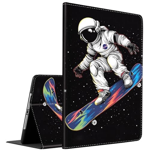 Case for Samsung Galaxy Tab A7 Lite 8.7 Inch 2021 (SM-T220/T225), Multi-Angle Smart Stand Cover Auto Sleep/Wake for Galaxy Tab A7 Lite 8.7"(SM-T220/T225), Skateboard Astronaut Cartoon