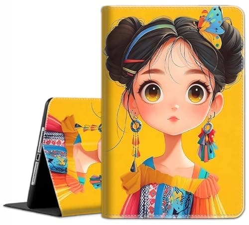 Case Compatible with Samsung Galaxy Tab A 8.0 2019 (SM-T290/T295/T297) - Slim Fit Standing Cover with Auto Sleep/Wake for Samsung Galaxy Tab A 8.0 Inch 2019, Cute Comic Girl