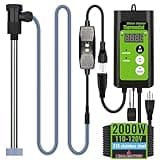 LINGLONGTEMP 2000W Submersible Hot Tub & Pool Portable Electric immersion Water Heater with Temp Control, GFCI for Swimming Pool, Pond, Bathtub, inflatable pool, Baptismal, above ground pool & Spa tub