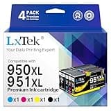 950xl and 951xl Ink cartridges Combo Pack Compatible for HP 950 951 Ink Cartridges Combo Pack for HP OfficeJet Pro 8600 8610 8630 8620 8615 8625 8100 276DW 251DW Printer (4 Pack)