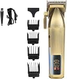 Hair Cutting Tool, Rechargeable LCD Digital Display Oil Head Clipper Salon Trimmer