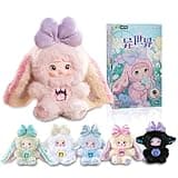 Mckkymi Plush Blind Box,Kawaii Nommi Fantasy World Series Stuffed Blind Box Doll 1PC,Unique Designs Keychain & Bag Charm,Cute Anime Vinyl Plushies Collectible for Birthday (Random 1PC)