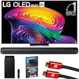 LG 77 Inch OLED evo AI C6H 4K Smart webOS TV (2026) OLED77C6HUP Bundle with Samsung HW-Q600F 3.1.2ch Soundbar and Subwoofer, 2X HDMI Cable and Deco Gear Home Theater Beginner's Guide