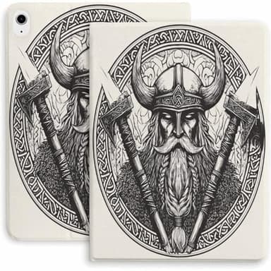 Viking Warrior Case for iPad 9th/10th/11th Gen,Mini 5/4/3/2/1(7.9in) Mini 6 (8.3in) Mini 7(8.3in),Air 4/5/6/7,Pro 11in(2020/2021/2022/2024) Auto Wake/Sleep