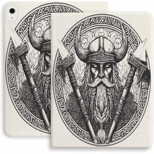 Viking Warrior Case for iPad 9th/10th/11th Gen,Mini 5/4/3/2/1(7.9in) Mini 6 (8.3in) Mini 7(8.3in),Air 4/5/6/7,Pro 11in(2020/2021/2022/2024) Auto Wake/Sleep