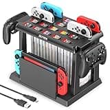 Switch Organizer Station with Controller Charger, Charging Dock for Nintendo Switch & OLED Joycons, Storage for Games, TV Dock, Pro Controller, Accessory Kits