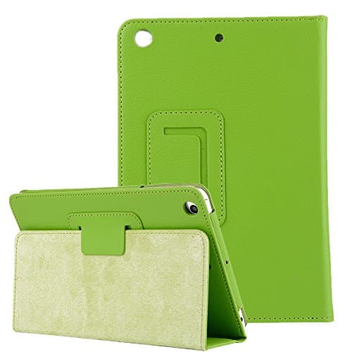 Generic Slim Folding Folio Stand Case for 10.2 Inch iPad 9th/8th/7th/iPad Air 10.5"(3rd Gen)/iPad Pro 10.5 inch, Lightweight PU Leather Flip Shockproof Auto Wake/Sleep Smart Cover Green