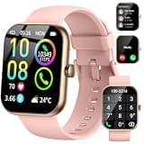 Jugeman Smart Watch for Men Women (Answer/Make Call), Fitness Watch with Heart Rate/Sleep Monitor/Pedometer/Calories-A03