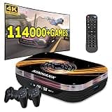Retro Game Console Super Console X3 Plus,Video Game Console with 114000+ Retro Game,S905X3 Chip,EmuELEC 4.5/Android 9.0/CoreE,8K UHD Output,USB 3.0,Compatible with Most Emulators2.4G+5G,BT 4.0(256GB)