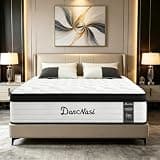 King Mattress 14 Inch, King Size Mattress 365 Night Trial (High-End Upgraded) Hybrid Memory Foam & Pocket Coils Mattresses for Motion Isolation & Pressure Relief, CertiPUR-US, Mattress in a Box
