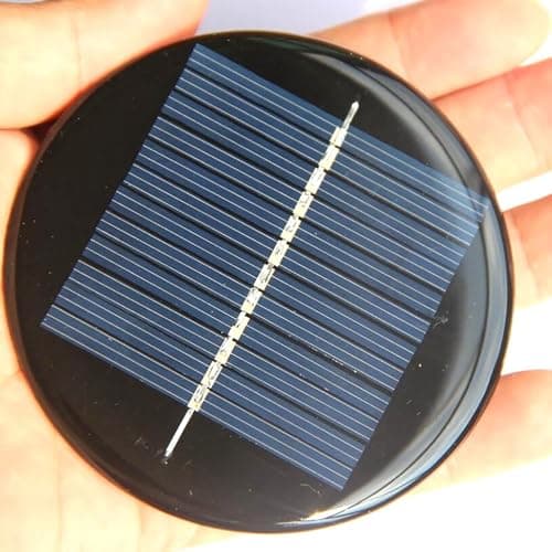 80MM Round Solar Panel 0.5W 6V Polycrystalline Circular Solar Cells for DIY Courtyard Lamp Toys Solar Projects Battery Charger 10Pcs/Lot